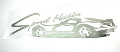 Speed Silver Car Headlight Taillight Eyebrow Decal Sticker Vinyl Reflective 13.5