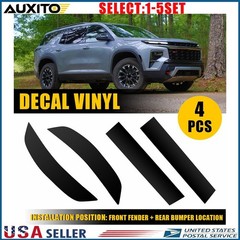 For 2024+ Chevy Traverse Front Rear Reflector Precut Smoke Vinyl Overlay 4-20X