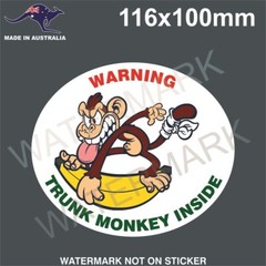 TRUNK MONKEY INSIDE STICKER
