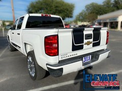 2016-2018 For Chevy Silverado Hood Tailgate Rally Beast Stripes Graphics Decal
