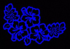 Hibiscus Flower Window Sticker Vinyl Decal Hawaii Aloha Tropical Beach Ocean