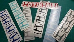 1.75 Inch 44 mm Center Cap Rim Decals for 92-00 Honda Civic Si Fit CRX EG EK EF