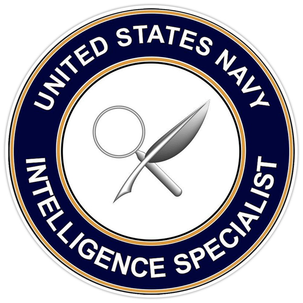 U.S. Navy Intelligence Specialist Bumper Sticker Military Vinyl Soldier Decal 5″