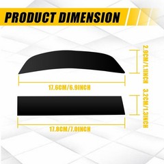 4X Front Rear Reflector Decals Precut Tint Overlay Vinyl For 2024 2025 Traverse