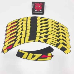 8pcs/lot Car Tire Decor Stickers Car Tuning Universal 3D Permanent PVC Joined