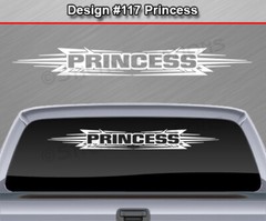 #117 Princess Decal Sticker Vinyl Graphic Windshield Window Tribal Accent Car