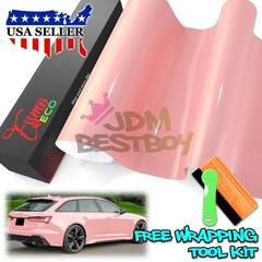 1FTx5FT PPF Blossom Pink Gloss Color Vinyl Paint Protection Film Scratch Wrap