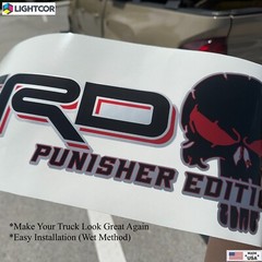 TRD Tacoma Skull Bedside Accessories Exterior Sports Punisher Edition Decals