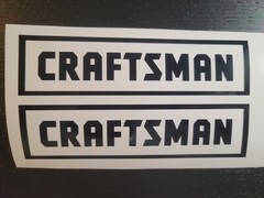 2 Craftsman Tools vinyl decal Tool Box Car Truck Window Laptop Sears 5.5″ W