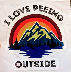 Large Decal 6 X 5 Inches Camping Novelty Sticker Camper Outdoorsman