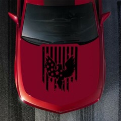American Flag Bird Sticker Vinyl Decal for Car Truck Hood Body Side Door Decor