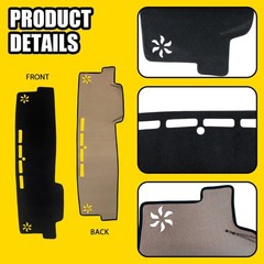 For Toyota Camry 2018-2024 Leather Car Dashboard Cover Non-Slip Dashmat Mat 1-5X