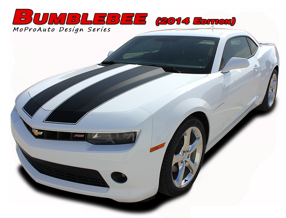 2014-2015 Chevy Camaro Bumblebee Rally Hood Stripes Decals Graphics OE 3M Vinyl