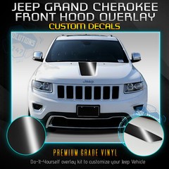 For 2011-2019 Jeep Grand Cherokee Front Hood Graphic Vinyl Decal – Glossy Matte