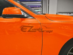 Sparkle Orange Gloss Glitter Auto Car Vinyl Wrap Sticker Decal Sheet Film DIY