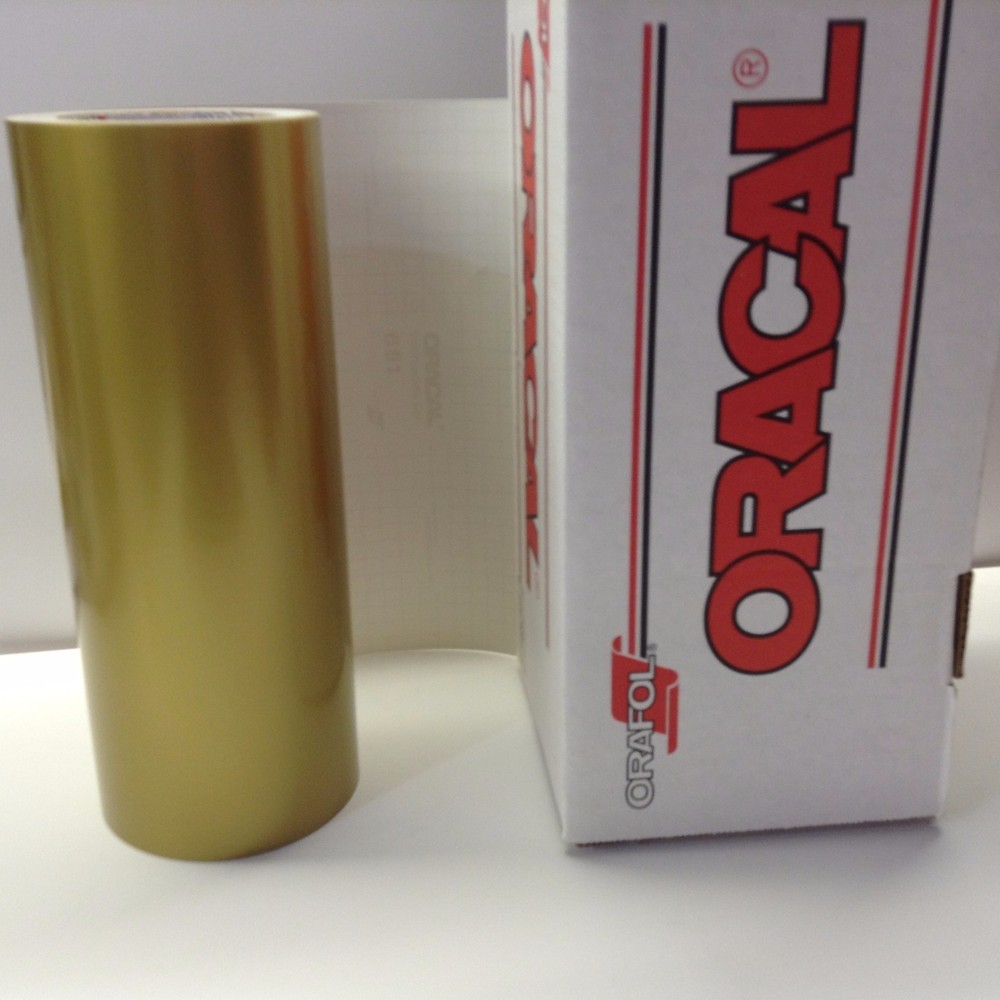 Oracal 651, 1 Roll 12″ x 10 ft.Gold #091 Vinyl for Craft,Sign,Cutter