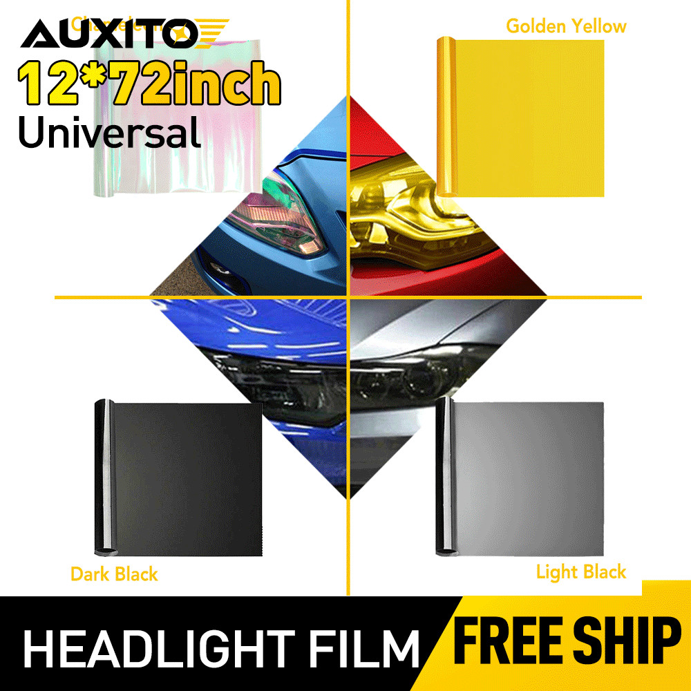 Dark Smoke Black Car Rear Lights Tail Light Film Sticker Trims Wrap Accessories