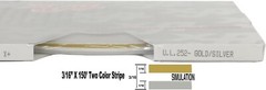 Universal 3/16″ 2-Color Pinstripe (Ultra Lite) 0216252 – Gold Met./Silver Met.