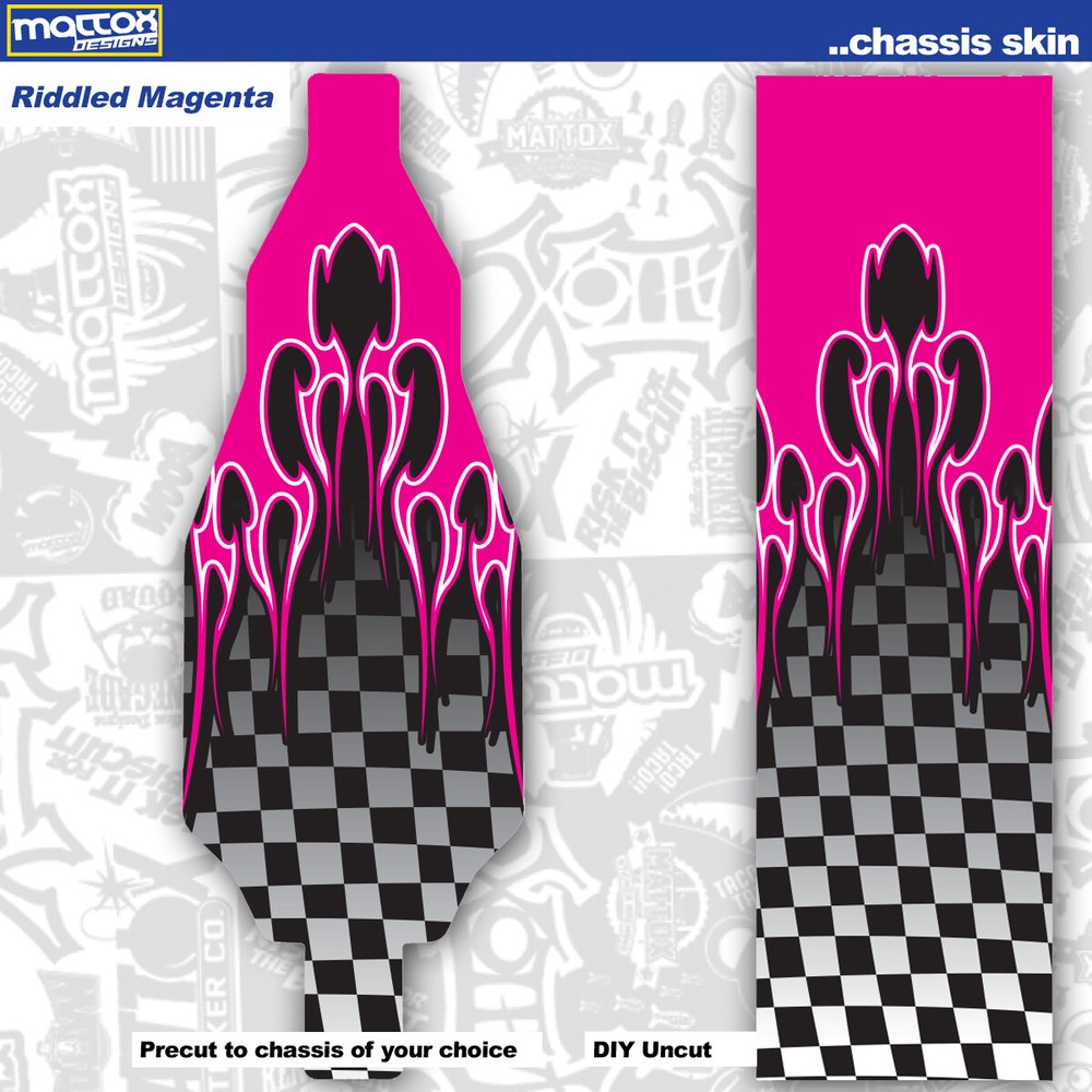 RC Car Chassis Skin-Choice of Thickness: (1) 18 mil Outdoor OR (1) 10 mil Indoor