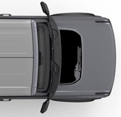 2021+ FOR FORD BRONCO WILDTRAK HOOD Vinyl Graphic Decal MATTE BLACK.