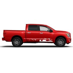 Lower door mountains graphics stickers decal compatible with Nissan Titan