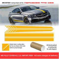 AMG C class edition 1 design Racing stripes fit to any C class MB