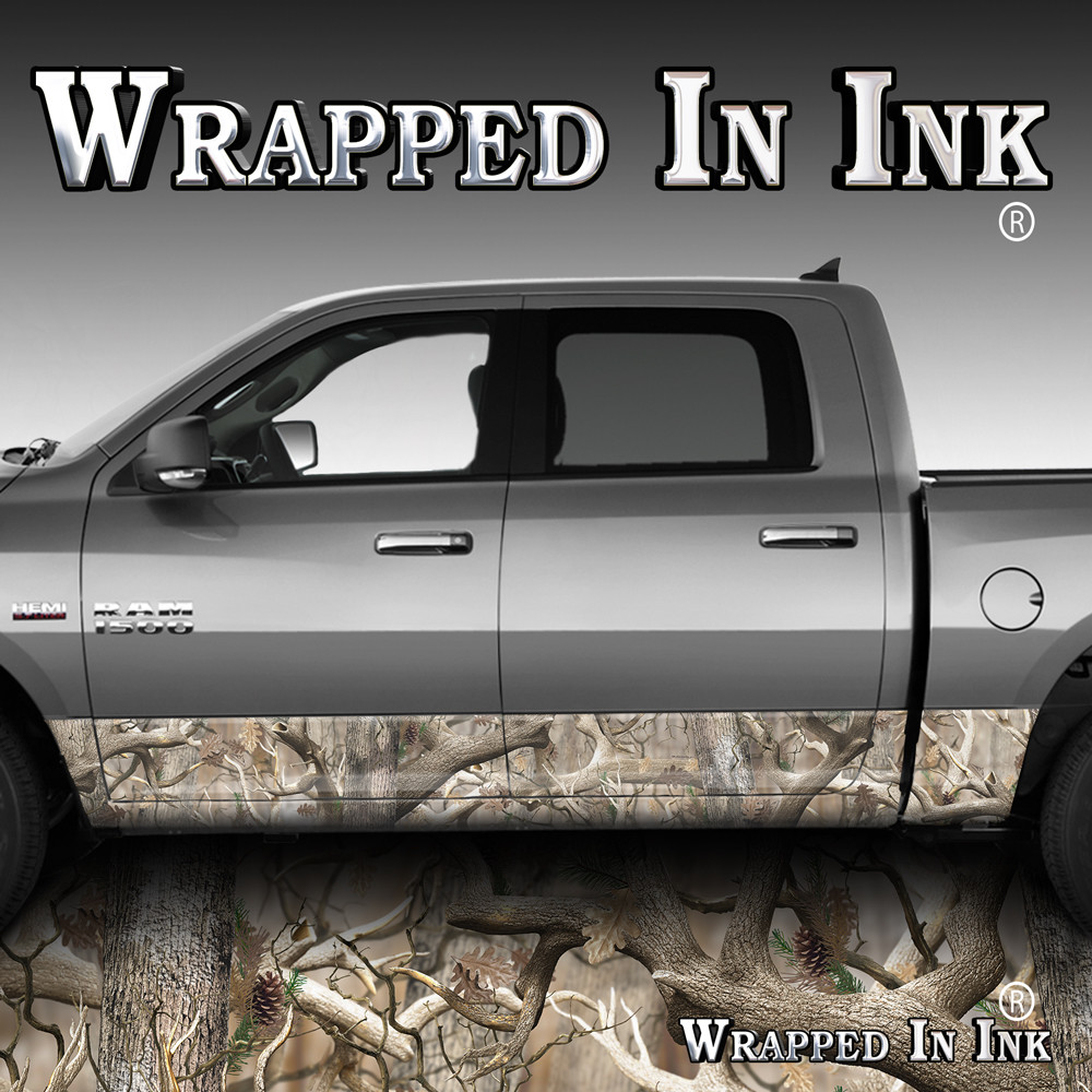 Rocker Panel Wrap Vinyl Graphic Decal Vinyl Wrap Truck Camouflage -Obliteration