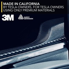Interior Vinyl Wrap Kit | Plaid Style Black Carbon Fiber for Tesla Model S