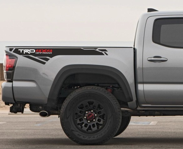 TRD 4×4 Off Road specific side vinyl decal for 2016 – 2023 Toyota Tacoma PRO