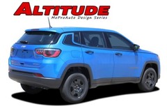 For 2017-2025 Jeep Compass Vinyl Graphics Decal Stripe Upper Body Door Altitude