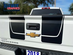 For Chevy Silverado Rally Beast Stripes Hood Graphics Vinyl Decals 2016-2018