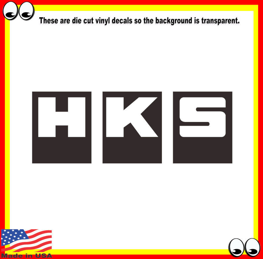 HKS hks Vinyl Cut Decal Sticker Logo JDM High Performance Aftermarket Parts