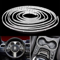 16.4ft DIY Bling Rhinestone Trim Self-Adhesive Stickers Car Interior Decoration