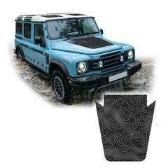 TOPO Hood Vinyl Decal Racing Stripes Graphics For 2024 &Up Ineos Grenadier