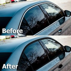 Vinyl Wrap 4 x 75 Feet Satin Black Chrome Delete 3M 2080 Film inchesx75 Window