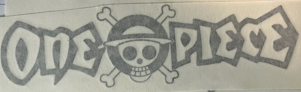 7″ One Piece die cut Vinyl car decal sticker anime skull monkey