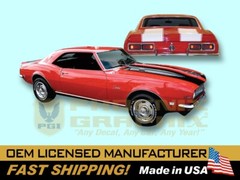 1967 1968 Chevrolet Camaro Z28 VINYL Decals & Stripes Kit COMPLETE! (non-cowl)