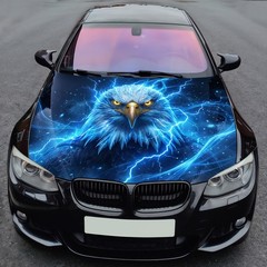 Electric Eagle Lightning Vinyl Hood Wrap Decal Custom Fit Car Truck SUV