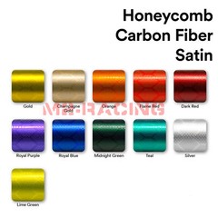 Honeycomb Carbon Fiber Satin Royal Blue Hex Auto Sticker Decal Vinyl Wrap Sheet