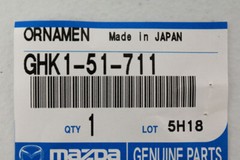 Mazda Chrome “Mazda” Trunk Emblem OEM NEW 2014-2016 Mazda 6 – GHK1-51-711 –