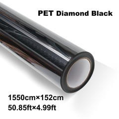 5FTx50FT PET Gloss Diamond Black Sparkle Vinyl Wrap US Stock Car Wrap