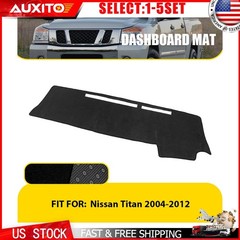 Dashboard Dash Mat for Nissan Titan 2004 2005 2006 2007 2008-12 Black Cover 1-5X