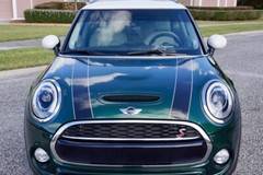 Black with Custom Color Border Hood Stripes for your Mini Cooper 2014 – 2024