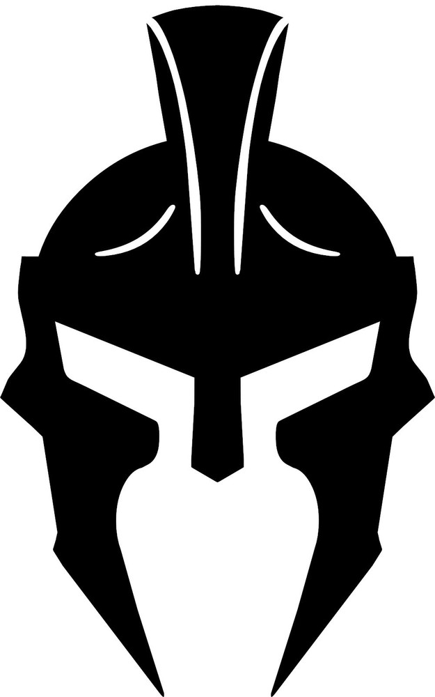 Spartan Helmet Gladiator Decal Molon Labe Vinyl Sticker window fender fuel door