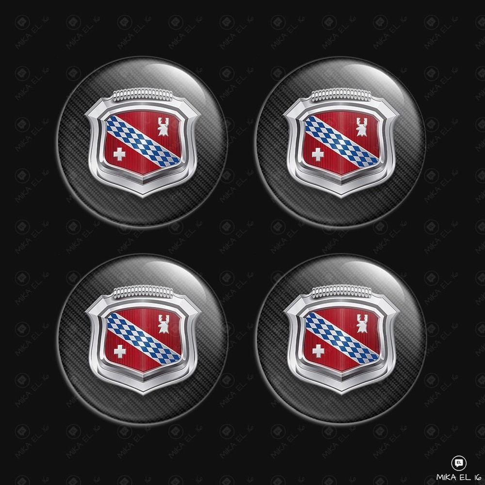 Buick Wheel Center Cap Decals 4pcs 3D Domed Resin Sticker Emblems