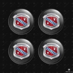 Buick Wheel Center Cap Decals 4pcs 3D Domed Resin Sticker Emblems