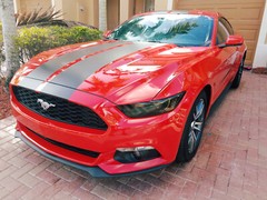 10″ PLAIN Rally Racing Stripe Graphics Stripes Set FIT 2015 – 2025 Mustang