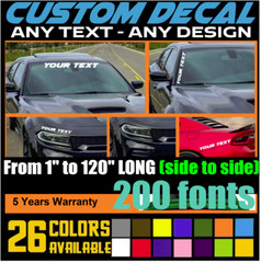 Custom Decal Any Text Any Name – Sticker for Cars, Trucks, Bikes, Wall, Mugs (6)