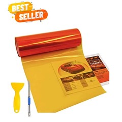 12” x 48” Universal Glossy Orange Tint Film with Squeegee for All Vehicles
