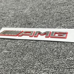 3D CHROME Red AMG Number Letters Rear Trunk Badge Emblem for Mercedes Benz